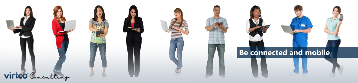 nine people holding portable digital devices