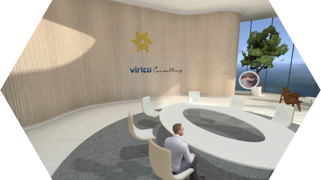 virtco® Consulting metaverse immersive meeting room